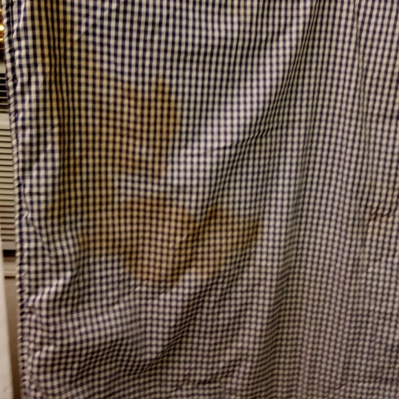 VINTAGE Handcrafted Quilt Child Boy Fishing, Blue, Red & White Checkered 53x44" - Picture 11 of 12